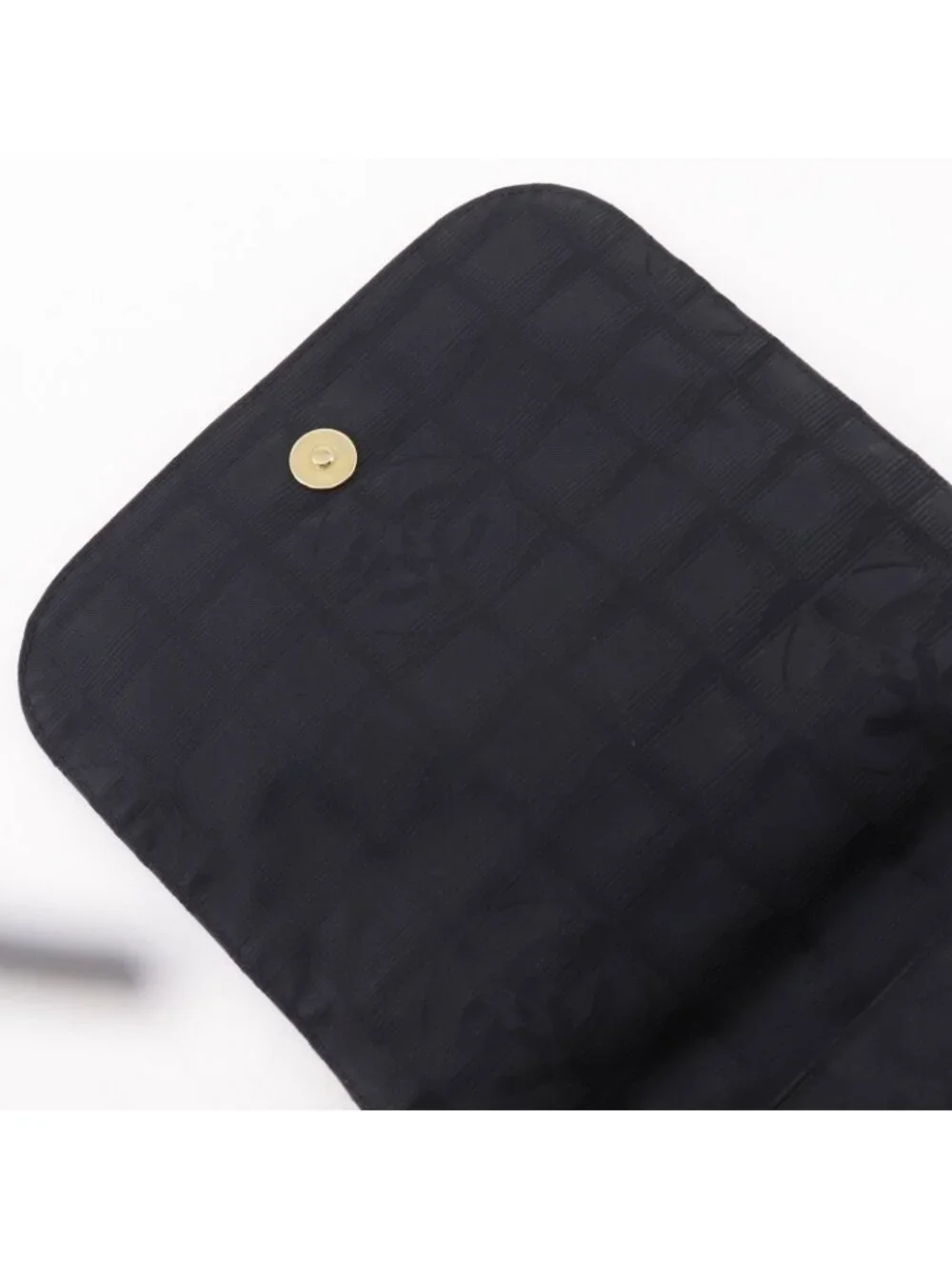 Chanel New Travel Line Nylon Canvas Black Shoulder